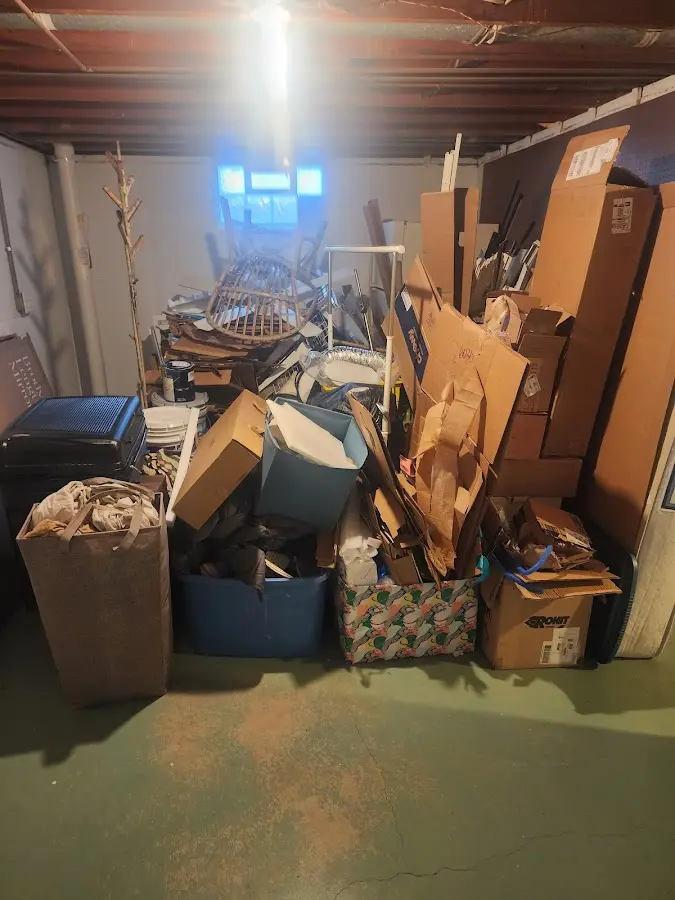 Roll-off dumpster container at job site for Yard Waste Dumpster Rental in Brownsville